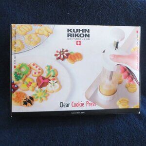 Kuhn Rikon Clear Cookie Press Spritz Cookies Creative Baking Switzerland